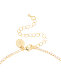 Gold Plated Cubic Zirconia Large Marquise Droplets Necklace - link has visual effect only