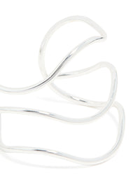 Silver Triple Squiggle Wrist Cuff - link has visual effect only