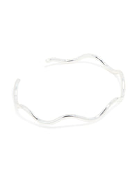 Silver Classic Wave Arm Cuff - link has visual effect only