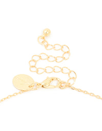 Gold Plated Bubble Letter N Necklace - link has visual effect only