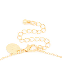 Gold Plated Bubble Letter P Necklace - link has visual effect only