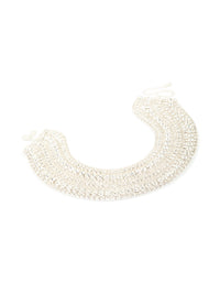 Silver Diamante Cup Chain Layered Choker Necklace - link has visual effect only