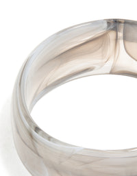 Brown & Grey Acrylic Bangle - link has visual effect only