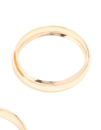 Gold & Neutral Acrylic Large Bangles 3-Pack - link has visual effect only
