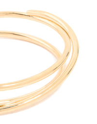 Gold Wire Lines Wrist Cuff - link has visual effect only