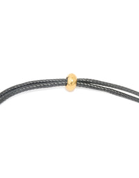 Waterproof Gold Plated Stainless Steel Large Bubble Letter T Cord Necklace - link has visual effect only