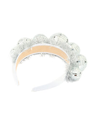 Silver Disco Ball Tinsel Headband - link has visual effect only