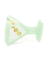 Acrylic Martini Novelty Claw Clip - link has visual effect only