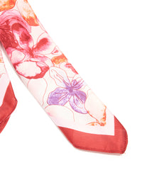 Watercolour Vibrant Floral Print Fabric Scarf - link has visual effect only