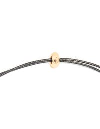 White Clam Shell Cord Necklace - link has visual effect only