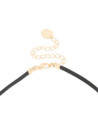 Stone Large Pendant Cord Necklace - link has visual effect only