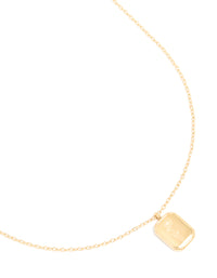 Waterproof Gold Plated Stainless Steel October Birth Flower Marigold Necklace - link has visual effect only
