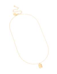 Waterproof Gold Plated Stainless Steel December Birth Flower Pointsettia Necklace - link has visual effect only