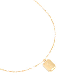 Waterproof Gold Plated Stainless Steel February Birth Flower Violet Necklace - link has visual effect only