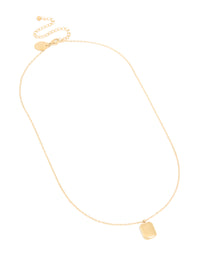 Waterproof Gold Plated Stainless Steel February Birth Flower Violet Necklace - link has visual effect only