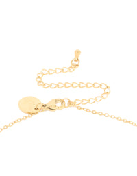 Waterproof Gold Plated Stainless Steel Letter T Dainty Pendant Necklace - link has visual effect only