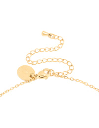 Waterproof Gold Plated Stainless Steel June Cubic Zirconia Birthstone Necklace & Earrings Set - link has visual effect only