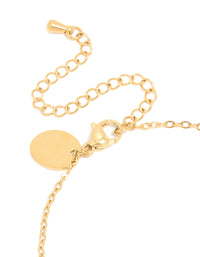 Waterproof Gold Plated Stainless Steel April Cubic Zirconia Birthstone Bracelet - link has visual effect only