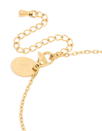 Waterproof Gold Plated Stainless Steel November Cubic Zirconia Birthstone Bracelet - link has visual effect only