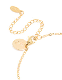 Waterproof Gold Plated Stainless Steel Cubic Zirconia Virgo Zodiac Sign Bracelet - link has visual effect only