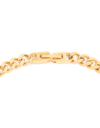 Waterproof Gold Plated Stainless Steel Curb Chain Necklace - link has visual effect only