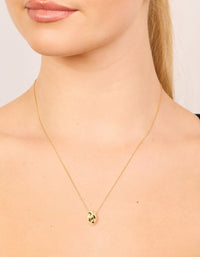 Waterproof Gold Plated Stainless Steel Looped Pendant Necklace - link has visual effect only