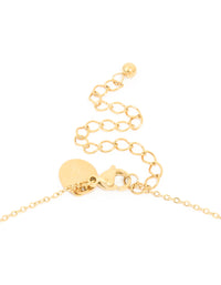 Waterproof Gold Plated Stainless Steel Sunburst Necklace - link has visual effect only