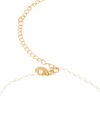 Waterproof Gold Plated Stainless Steel Pearl Waist Chain - link has visual effect only