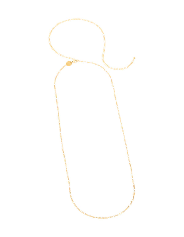 Waterproof Gold Plated Stainless Steel Figaro Waist Chain