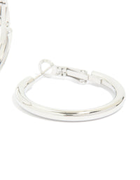 Waterproof Stainless Steel Hoop Earrings 40 MM - link has visual effect only