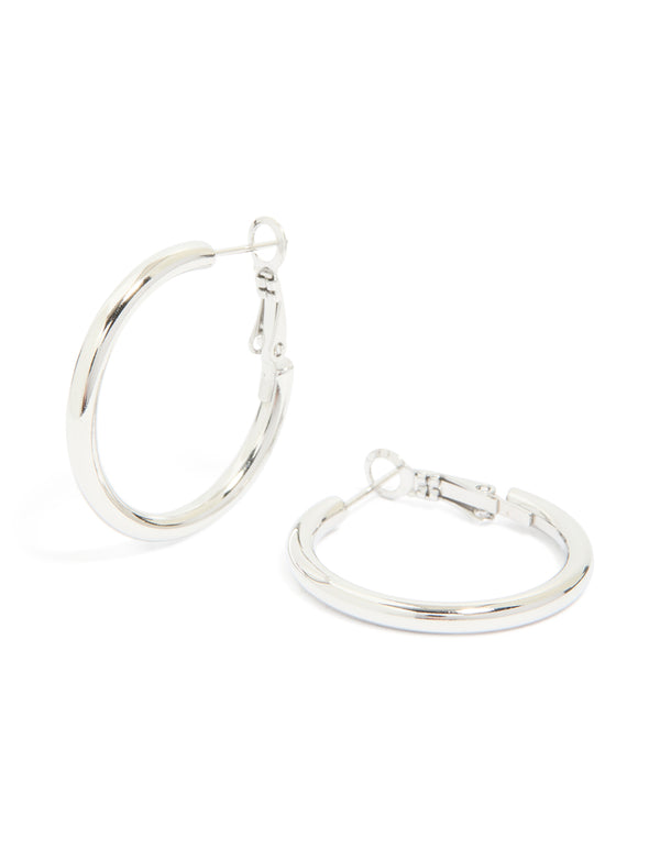 Waterproof Stainless Steel Hoop Earrings 40 MM