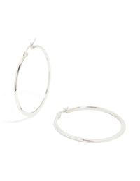 Waterproof Stainless Steel Thin Hoop Earrings - link has visual effect only