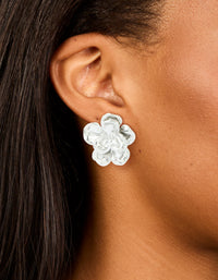 Waterproof Stainless Steel Mini Double Daisy Earrings - link has visual effect only