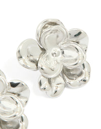 Waterproof Stainless Steel Mini Double Daisy Earrings - link has visual effect only