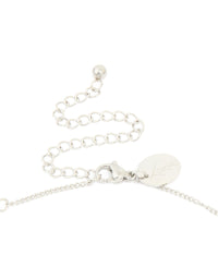 Waterproof Stainless Steel Pearl Station Necklace - link has visual effect only