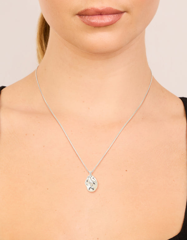Waterproof Stainless Steel Organic Pendant Necklace