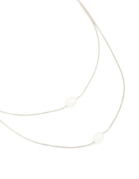 Waterproof Stainless Steel Pearl Layered Necklace - link has visual effect only