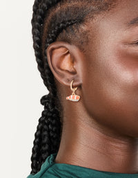 Gold Diamante Sashimi Huggie Earrings - link has visual effect only