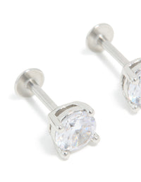 Titanium Cubic Zirconia Flat Back Studs - link has visual effect only