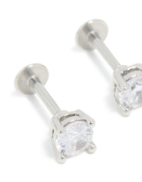 Titanium 4mm Cubic Zirconia Flat Back Studs - link has visual effect only