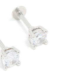 Titanium 4mm Cubic Zirconia Flat Back Studs - link has visual effect only