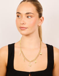 Waterproof Gold Plated Stainless Steel Sea Charm Necklace - link has visual effect only