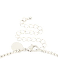 Waterproof Stainless Steel Pavé Cubic Zirconia Cross Necklace - link has visual effect only