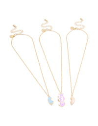 Kids Gold Mum & Sister Necklaces 3-Pack - link has visual effect only