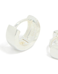 Sterling Silver Chubby Huggie Earrings - link has visual effect only