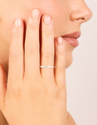 Sterling Silver Molten Ring - link has visual effect only