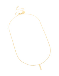 Waterproof Gold Plated Stainless Steel Pillar Engravable Pendant Necklace - link has visual effect only