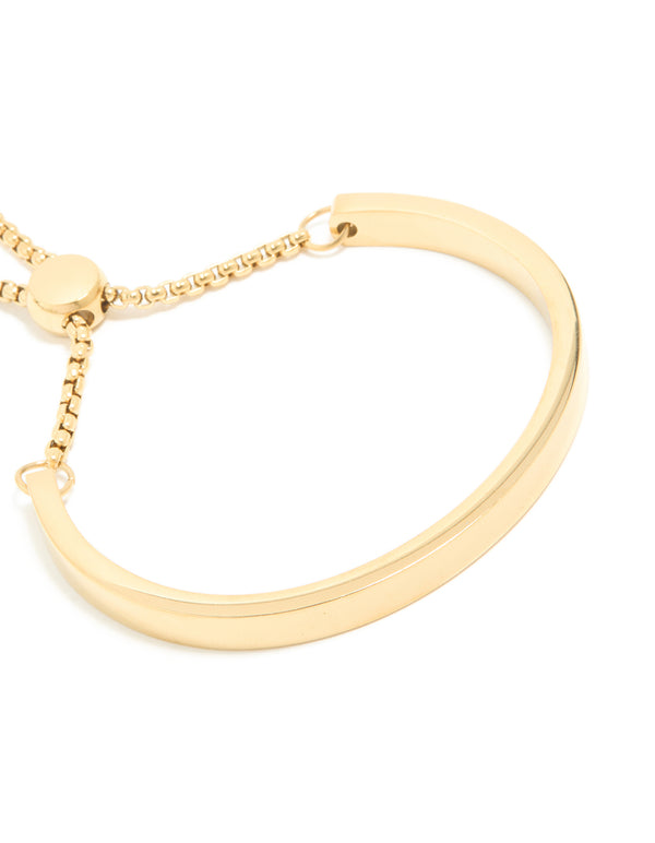 Waterproof Gold Plated Stainless Steel Toggle Bangle