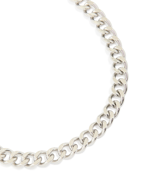 Mens Waterproof Stainless Steel Miami Cuban Link Necklace