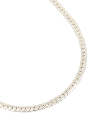 Mens Waterproof Stainless Steel Smooth Snake Chain Necklace - link has visual effect only
